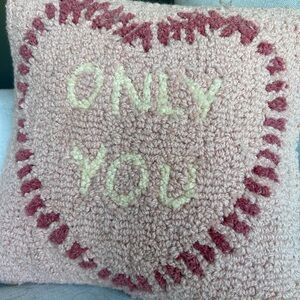 Sundance Blush and Cream Heart Pillow